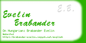 evelin brabander business card